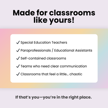 Classroom Support Hub | Simplify Student Support + Team Communication Kate in Bloom